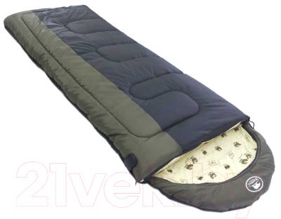 Спальный мешок BalMAX Аляска Camping Plus Series до -15°C L левый (хаки)