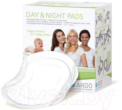Прокладки для бюстгальтера ARDO Day&Night Pads 63.00.184 (30шт)
