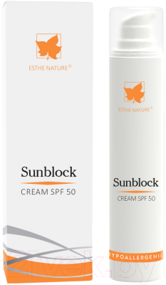 Крем солнцезащитный Esthe Nature Sunblock Водостойкий SPF50 (50мл)