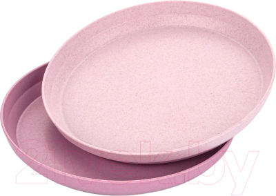 Набор тарелок для кормления Reer Growing / 22074 (розовый)