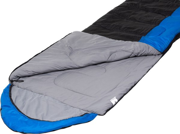 Спальный мешок BalMAX Аляска Camping Plus Series до -5°C L левый (синий/черный)