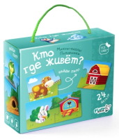 

Развивающая игрушка Геодом, Половинки Кто где живет / 8830