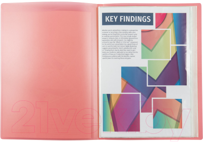 Изображение товара Папка для бумаг Axent А4 / 1020-24 (прозрачный красный)