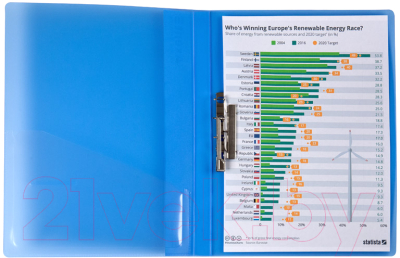 Изображение товара Папка для бумаг Axent 1301-22 (синий)