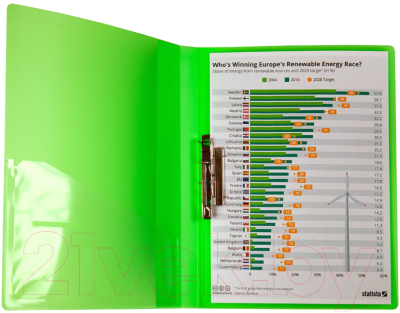 Изображение товара Папка для бумаг Axent 1301-26 (зеленый)