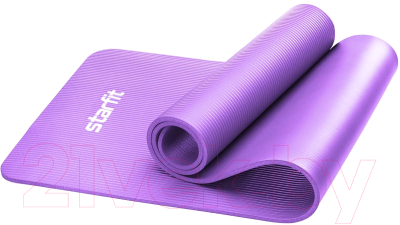 Starfit FM-301 NBR (183x58x1.0см, фиолетовый пастель) Коврик для йоги и ...