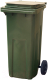 Контейнер для мусора Эдванс 120л, с крышкой (пластик, зеленый) - 