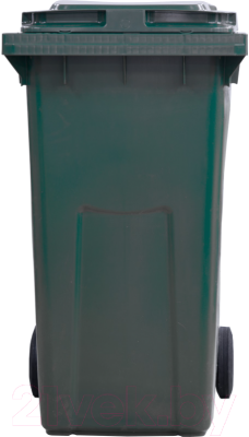 Контейнер для мусора Эдванс 360л, с крышкой (пластик, зеленый)