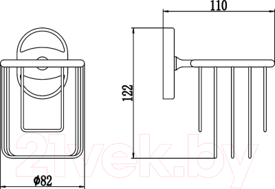 Изображение товара Держатель для освежителя воздуха Savol S-007033-1