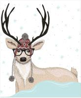 

Скатерть JoyArty, Олень в шапке / tcox_21461