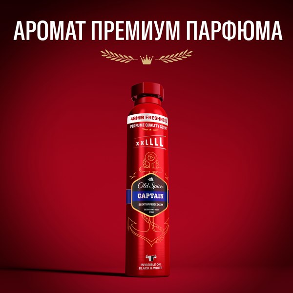 Дезодорант-спрей Old Spice Captain  (250мл)