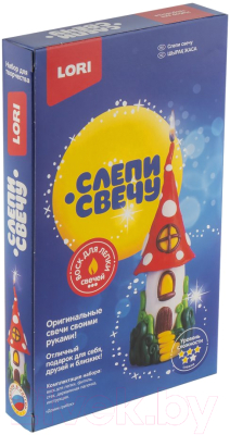 Изображение товара Набор для изготовления свечей Lori Восковая свеча. Слепи свечу. Домик-грибок / Св-023