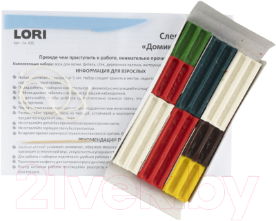 Изображение товара Набор для изготовления свечей Lori Восковая свеча. Слепи свечу. Домик-грибок / Св-023