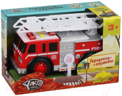 Автомобиль-вышка Наша игрушка Пожарная машина / M0271-1F