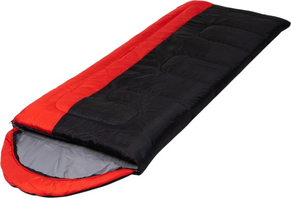Спальный мешок BalMAX Аляска Camping Plus Series до -5°C L левый (красный/черный)
