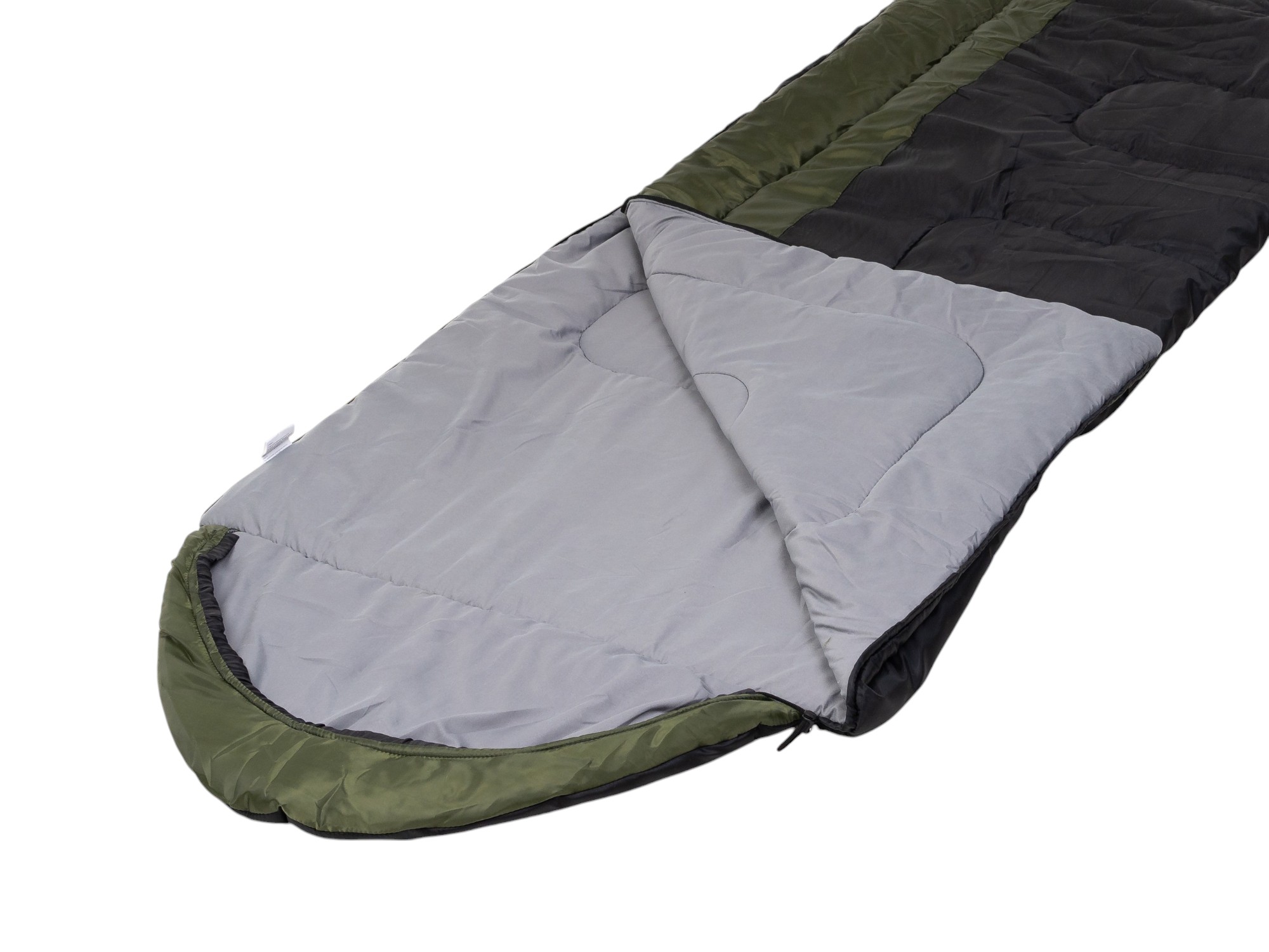 Спальный мешок BalMAX Аляска Camping Plus Series до -5°C L левый (хаки) — фото 2
