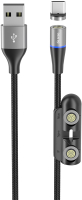 

Кабель Olmio, MagCable 3in1 USB2.0 - microUSB/typeC/8-pin / 041662