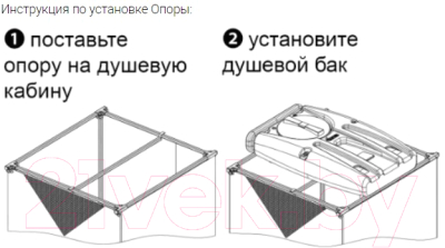 Опора для дачного душа Rostok 201.0000.000.003