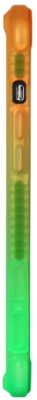 Чехол-накладка Skinarma Hade для iPhone 13 Pro (зеленый/оранжевый)