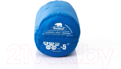 Спальный мешок BalMAX Аляска Econom Series до -5°C (Blue)