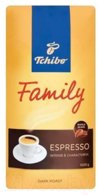 Кофе в зернах Tchibo Family Espresso (1кг)