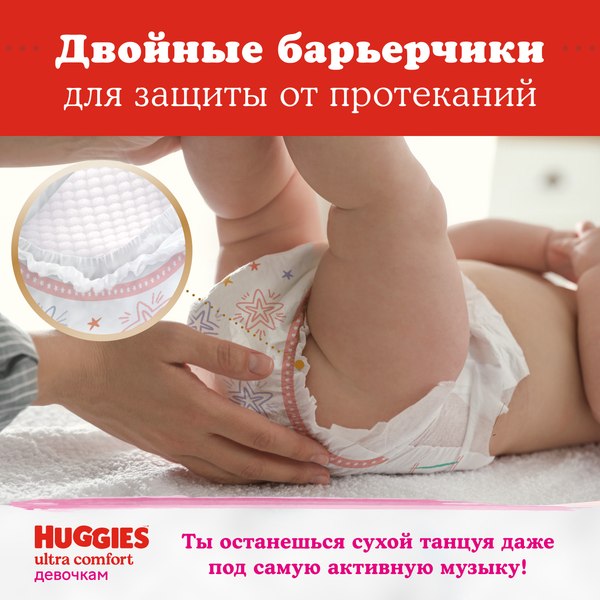 Подгузники детские Huggies Ultra Comfort 4 Disney Box Girl (100шт)