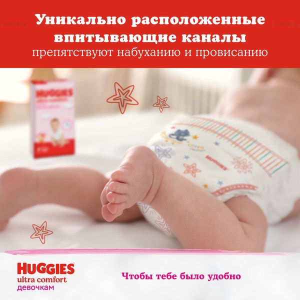Подгузники детские Huggies Ultra Comfort 4 Disney Box Girl (100шт)