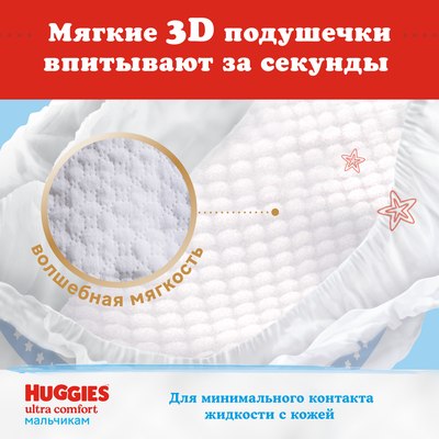 Подгузники детские Huggies Ultra Comfort 5 Disney Box Boy (84шт)