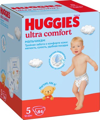 Подгузники детские Huggies Ultra Comfort 5 Disney Box Boy (84шт)