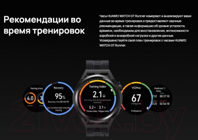 Умные часы Huawei Watch GT Runner RUN-B19 46mm (серый)