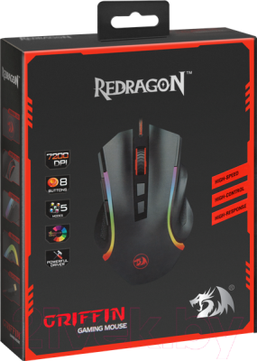 Мышь Redragon Griffin / 75093 (черный)
