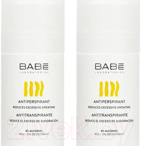 Антиперспирант шариковый Laboratorios Babe 2x50мл