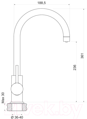 Комплект сантехники Berge BR-5850 + смеситель Spring 3509L (белый/арктик)