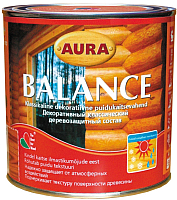 Защитно-декоративный состав Aura Wood Balance (700мл, махагон) - 