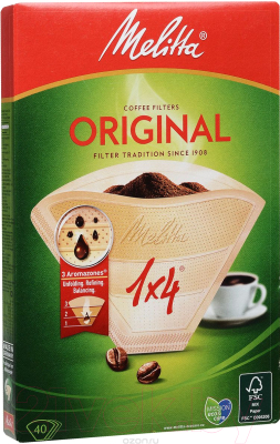 Фильтр для кофеварки Melitta Original 1x4/40