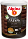 Лазурь для древесины Alpina Аква (900мл, тик) - 