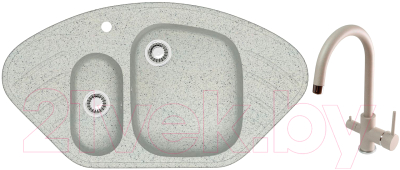 

Мойка кухонная Berge, BR-9550 + смеситель Spring 3509L