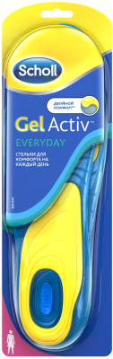 Стельки для обуви Scholl GelActiv Everyday для женщин