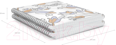 Изображение товара Тетрадь Erich Krause Tulips А5 / 54135 (80л)