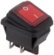 Выключатель клавишный Rexant ON-OFF 36-2360-1 (красный с подсветкой) - 