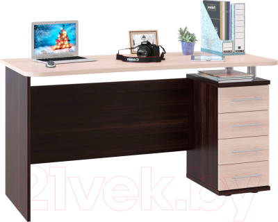 Компьютерный стол Сокол-Мебель КСТ-105 (венге/беленый дуб)