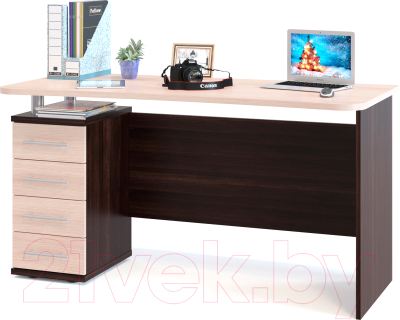 Компьютерный стол Сокол-Мебель КСТ-105 (венге/беленый дуб)