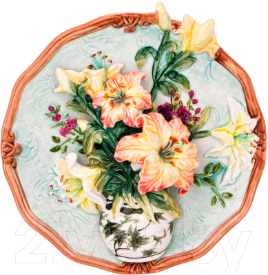 Декоративная тарелка Lefard Лилии / 59-703