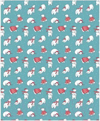 Скатерть JoyArty Рождественские полярные медведи / tcox_380854 (120x145)