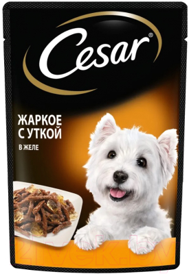 Влажный корм для собак Cesar Жаркое с уткой в желе (85г)