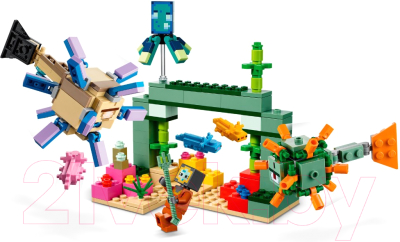 Конструктор Lego Minecraft Битва со стражем 21180