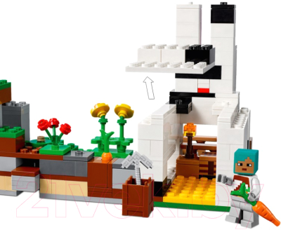 Конструктор Lego Minecraft Кроличье ранчо 21181