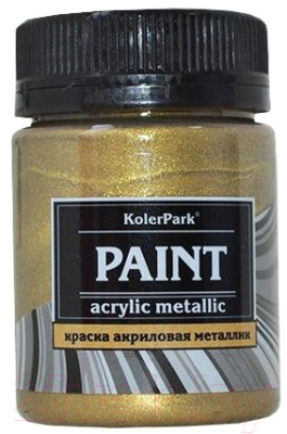 Акриловая краска KolerPark Акриловая Премиум (50мл, античное золото)