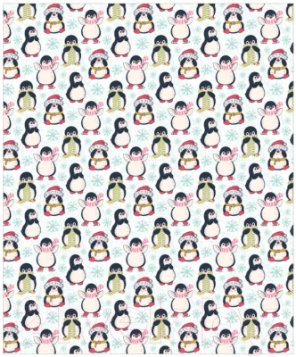 Скатерть JoyArty Новогодние пингвины / tcox_380857 (180x145)
