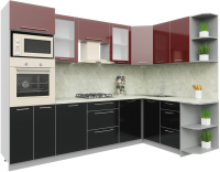 

Готовая кухня Интерлиния, Мила Пластик 1.68x2.8 правая